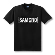 2016 new US drama chaos son t-shirt sons of anarchy samcro short-sleeved t-shirt cotton loose men and women t shirt