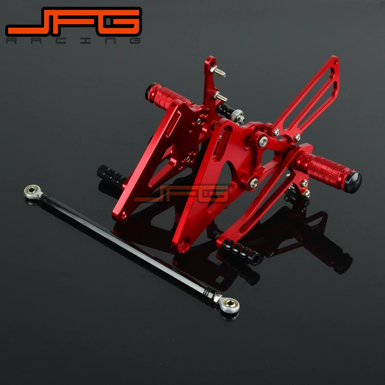 Motorcycle CNC Adjustable Foot Pegs Pedals Rest Rearset Footpegs For HONDA CB400 CB 400 VTEC