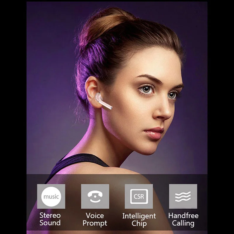 Мини Bluetooth наушники, беспроводные наушники, маленький наушник, Спортивные Bluetooth наушники, гарнитура с микрофоном для всех телефонов