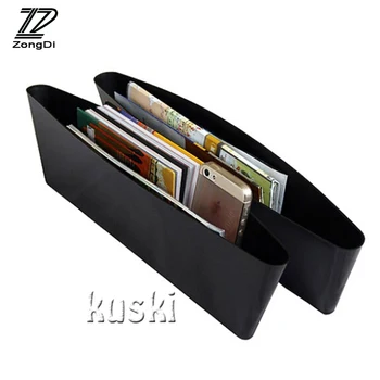 

ZD 2pcs Car Styling For Renault Megane 2 3 Duster VW Touran Passat B6 Golf 7 T5 T4 Fiat 500 Car Seat Gap Pocket Box Seat Covers