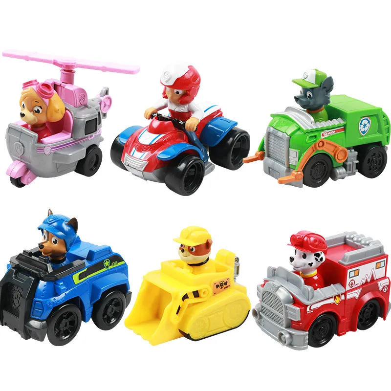 

Paw Patrol Dog Puppy Patrol Car Patrulla Canina Toys Action Figures Model Toy Chase Marshall Ryder Vehicle Car Kid Children toy