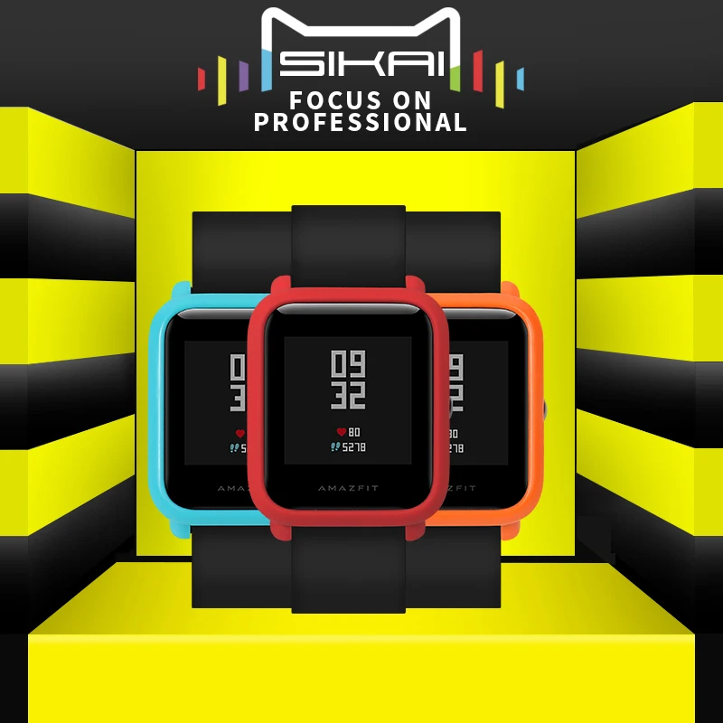 SIKAI For Xiaomi Huami Amazfit font b Watch b font Accessories PC Case For Huami Amazfit