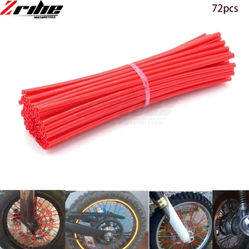 

72pcs a set 24cm Motocross Dirt Bike Enduro Wheel RIM SPOKE Shrouds SKINS COVERS spoke coats for ATV KTM CRF230 V-storms