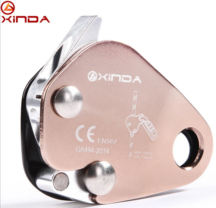 

XINDA Professional Outdoor Rock climbing Mountaining Self-Locking Auto locking karabiners Anti Fall Protective Grasp Rope Gear