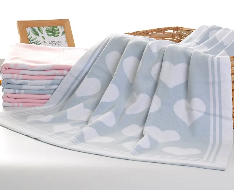 Высокое качество, детское жаккардовое вязаное одеяло, Infnat Bebe, Мультяшные вязаные одеяла с рисунком, детское изысканное Подарочное одеяло, постельные принадлежности