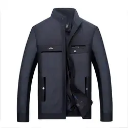 Бренд Для мужчин s куртка Демисезонный мода стоять воротник мужской повседневная куртка пальто Для мужчин жира тонкий пиджаки Мужской