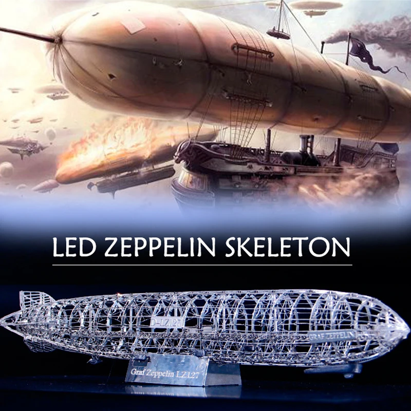 

Graf Zeppelin D-LZ127 3d Metal Model Stainless Steel DIY Assembled Model 3D Puzzle Glue-free Assembly Toy Jigsaw Puzzle