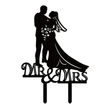 100 шт/партия, креативный мистер& Mrs свадебный торт вставлена карта свадебный торт Топпер украшения для торта для вечеринки