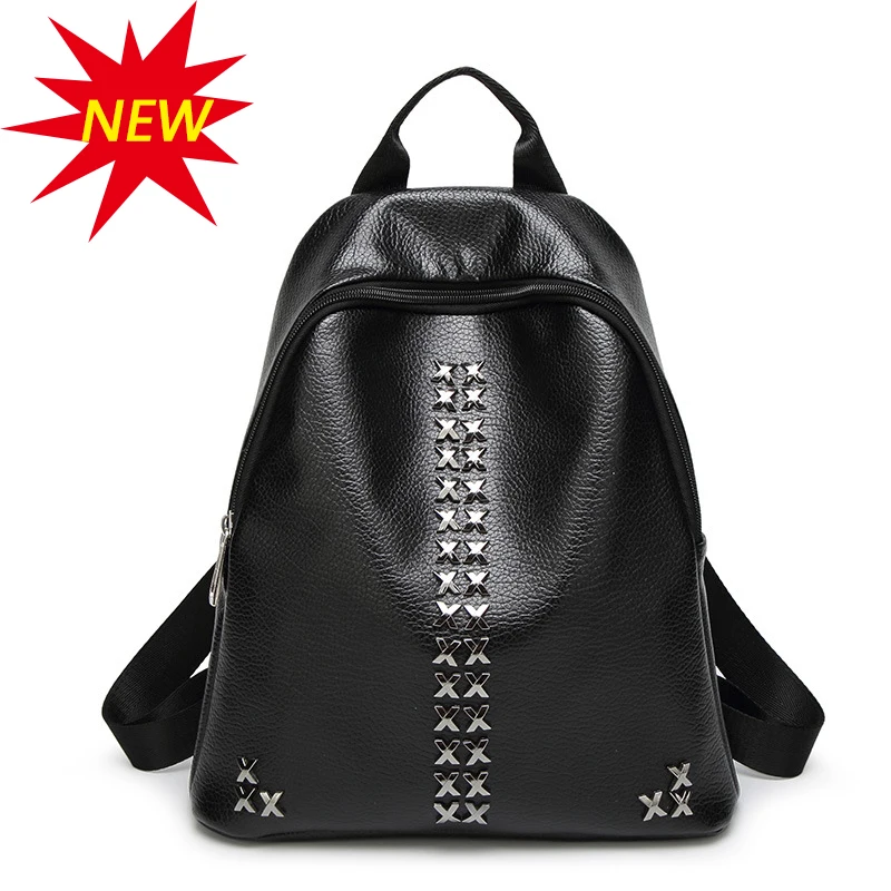 2017 woman brand backpack school teenager girls bag black summer personalized travel backpack fashion bolsas mochilas