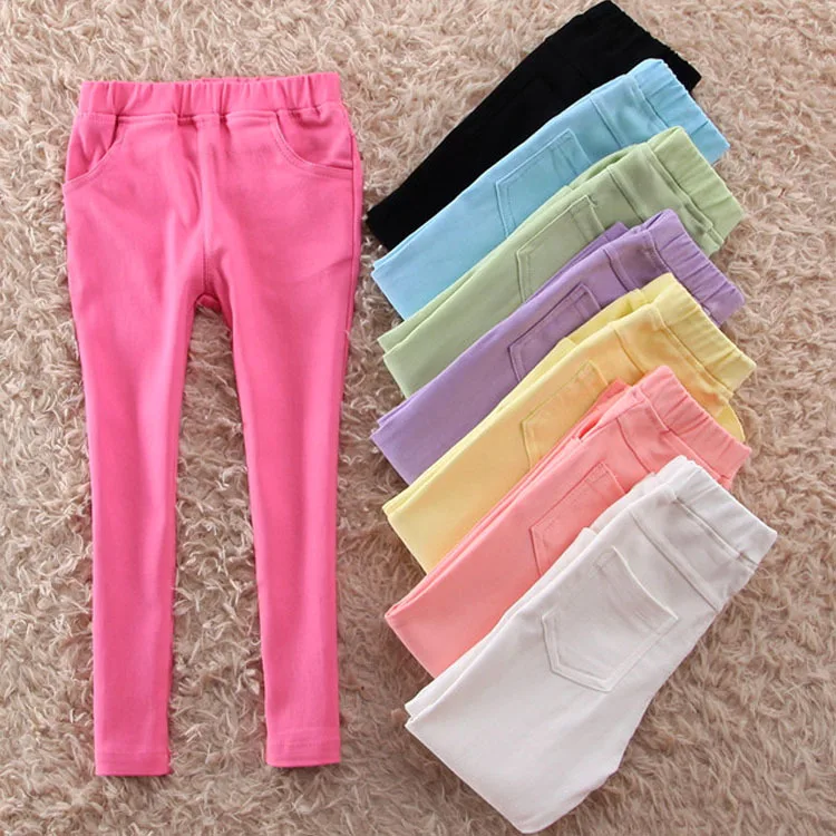 New fashion lovelyspring autumn girls cotton pants for baby girls candy ...