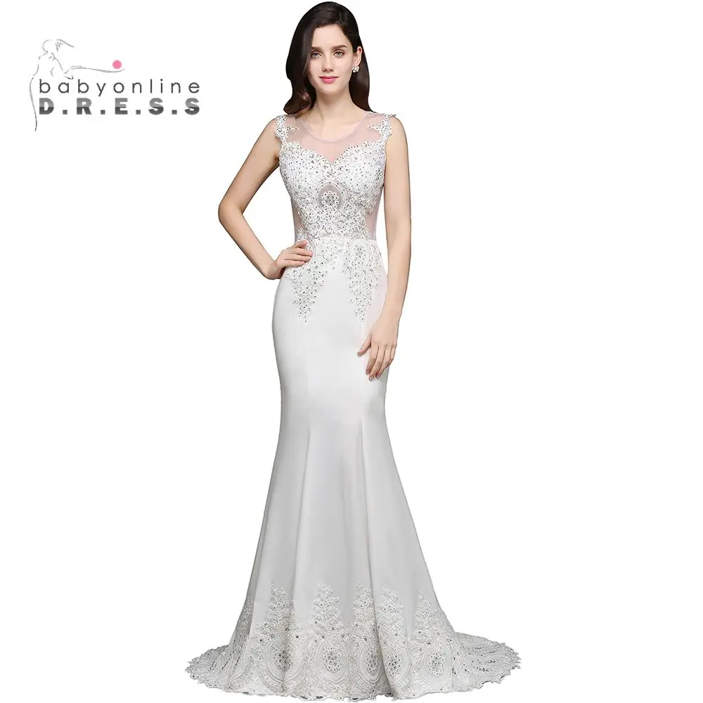 Vintage Mermaid Wedding Dresses 2017 Beaded