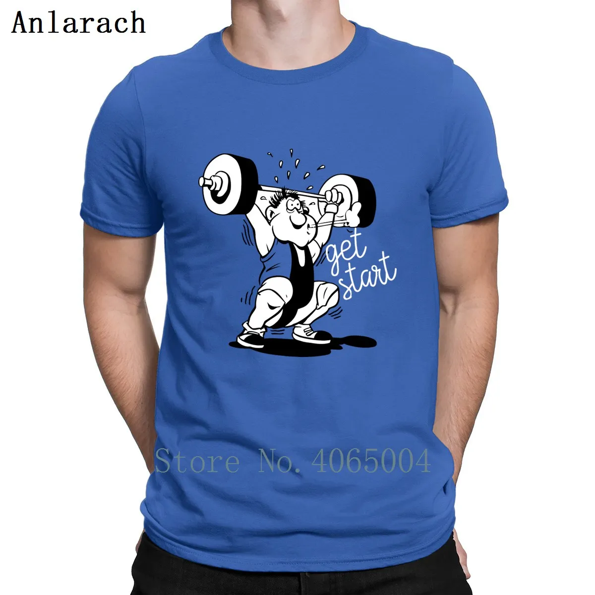 

Funny Gyms powerlifting T Shirt Designing Round Neck Famous Spring Authentic Costume Trend Cotton T-Shirt