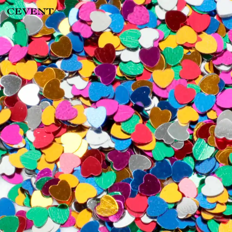 

CEVENT 15g Stars Moon Heart Shape Decoration Confetti Plastic Gold Silver Multicolor stars Sprinkles Wedding Decoration