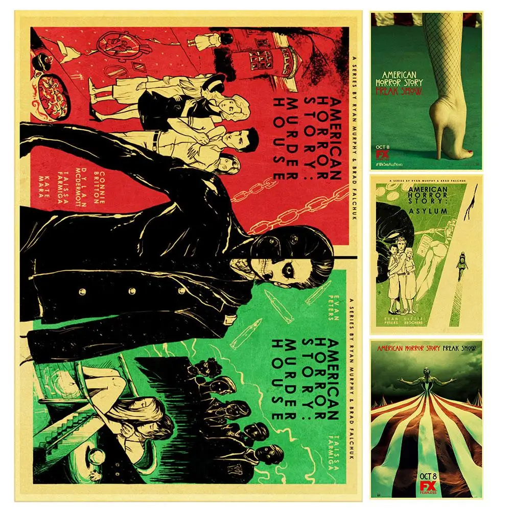 

TV series Suspense Horror American Horror Story Retro Poster Vintage poster Wall Decor For Home Bar Cafe