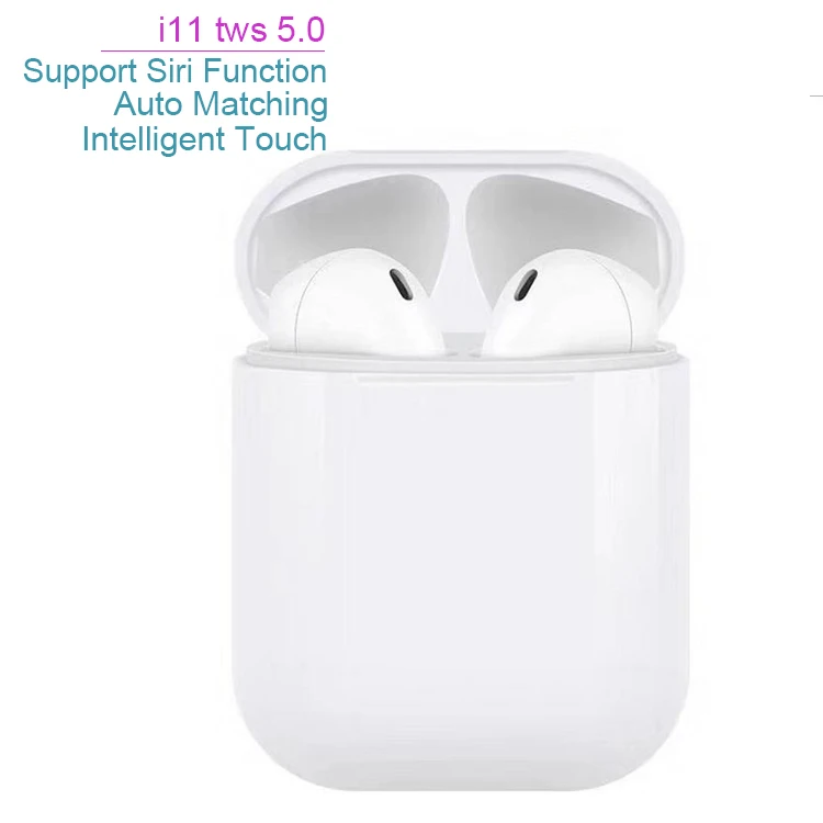 

Head Set i11 tws Bluethooth Headphones Earphones True Wireless Auto Matching Intelligent Touch casque Siri Function Ear Phone
