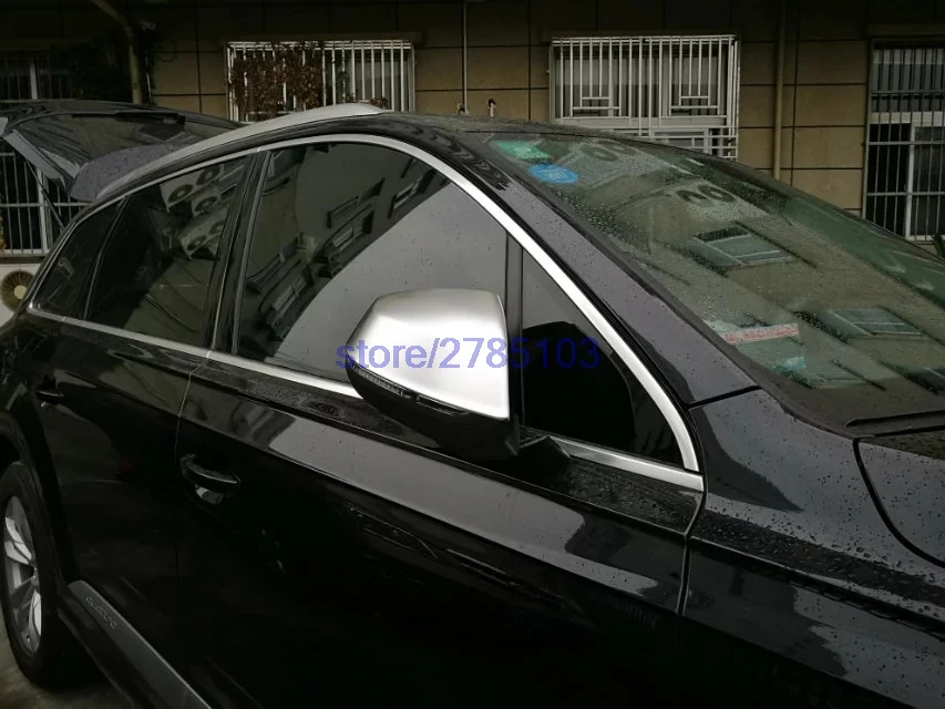 Накладка на зеркало заднего вида для Audi Q7 2016 2017|trim cover|door mirror coverchrome side cover |