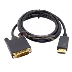 1 шт./DisplayPort DP мужчина к мужчина DVI Single Link видео кабель 6ft 1,8 м для монитора DVI