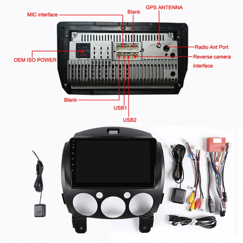 Flash Deal 9" 2.5D IPS Android 8.1 Car DVD Multimedia Player GPS for Mazda 2 2007 2008 2009 2010 2011 2012 audio radio stereo navigation 5