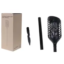 Эффект пламени Открытый Светодиодный лампа для газона на солнечной энергии Ландшафтные огни мерцающий огонь фонарь для подсветки дорожки