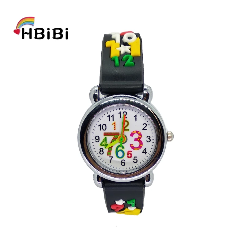 Популярные студенты арабские цифры 1-9 дети часы мультфильм цифровой дети часы для девочек мальчиков часы ребенок Кварцевые наручные часы