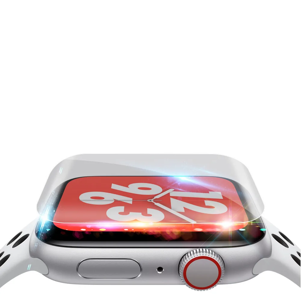 3 шт Взрывозащищенная защитная пленка tpu для Apple Watch Series 4 44 мм Защитная пленка для экрана ультра тонкий светильник HD прозрачный без пузырей