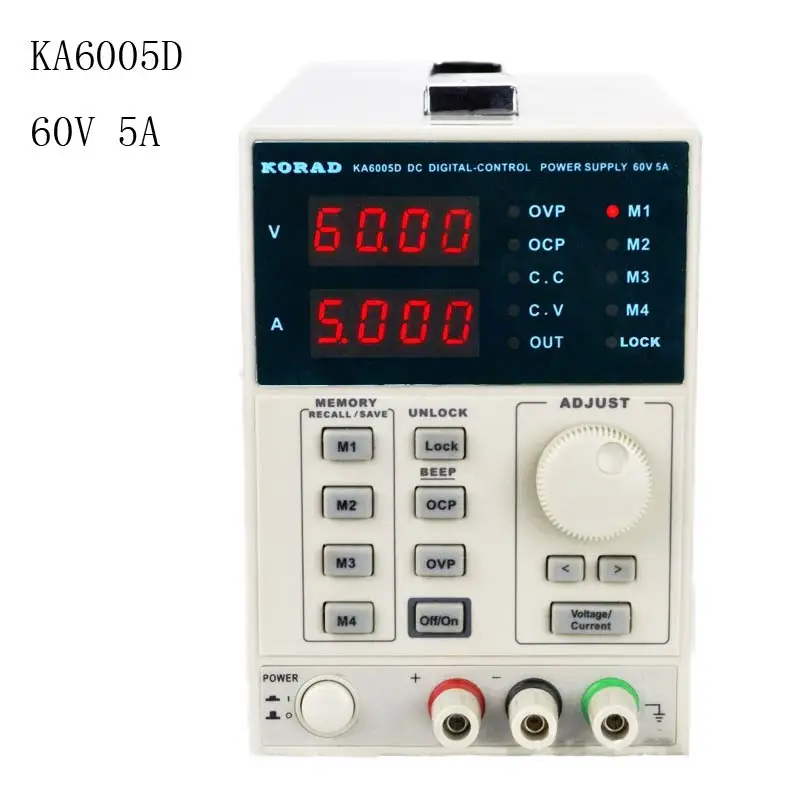 KORAD KA6005D-прецизионный Регулируемый 60 V, 5A DC Линейный Питание Цифровой Регулируемые Lab Класс