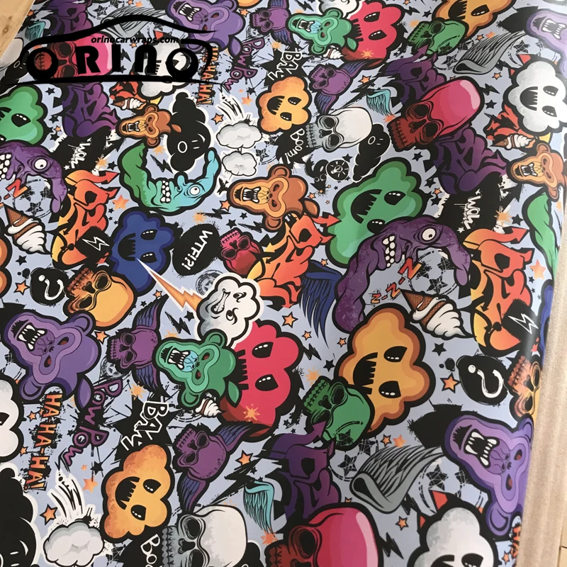 Animal Skull Sticker Bomb Vinyl-3