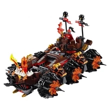544pcs LEPIN 14018 Nexus Knights General Magmar’s Siege Machine Of Doom Building Blocks Minifigures Toys For Children