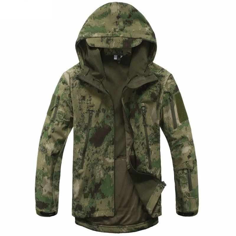 Kaufen Neue Digitale Camouflage Tactical Gear Militärische Armee Jacke Männer Softshell Wasserdichte Jagd Kleidung Winter Sport Outdoor Jacken