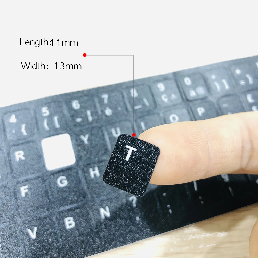 Keyboard skin Fashion keyboard key sticker label Many Language For Russian French Arabic Spanish German For Desktop or notebook