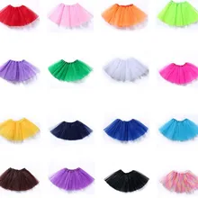 30 см Япония и Южная Корея прозрачный синий Розовый и красный цвет балетная юбка-пачка фатиновые юбки для девочек с эластичной резинкой на 3-х слойная детская пачка юбка нижняя рокабилли