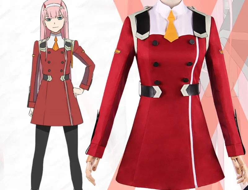 Японский аниме ichigo парик zero two hiro 002 Униформа костюм наряд Дарлинг в франкс кокоро