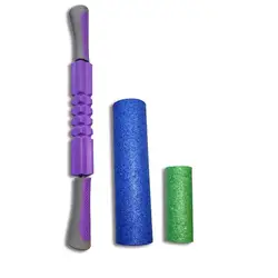 Foam roller валик для мышц фитнес-мячи набор тренировки расслабиться yoga черный для yoga массаж и фитнеса ЛФК