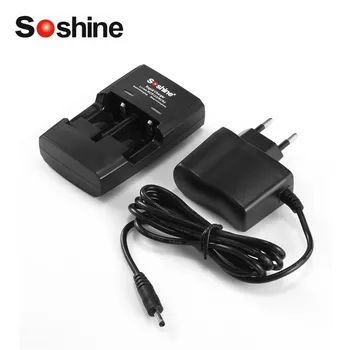 

Soshine S5 2 Slots Smart Intelligent Battery Rapid Charger EU Plug For Li-ion CR123 CR2 16340 15266 14250 Lithium Battery