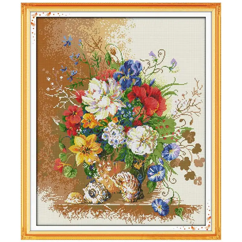 Beautiful vase Patterns Counted Cross Stitch 11CT 14CT Cross Stitch Set