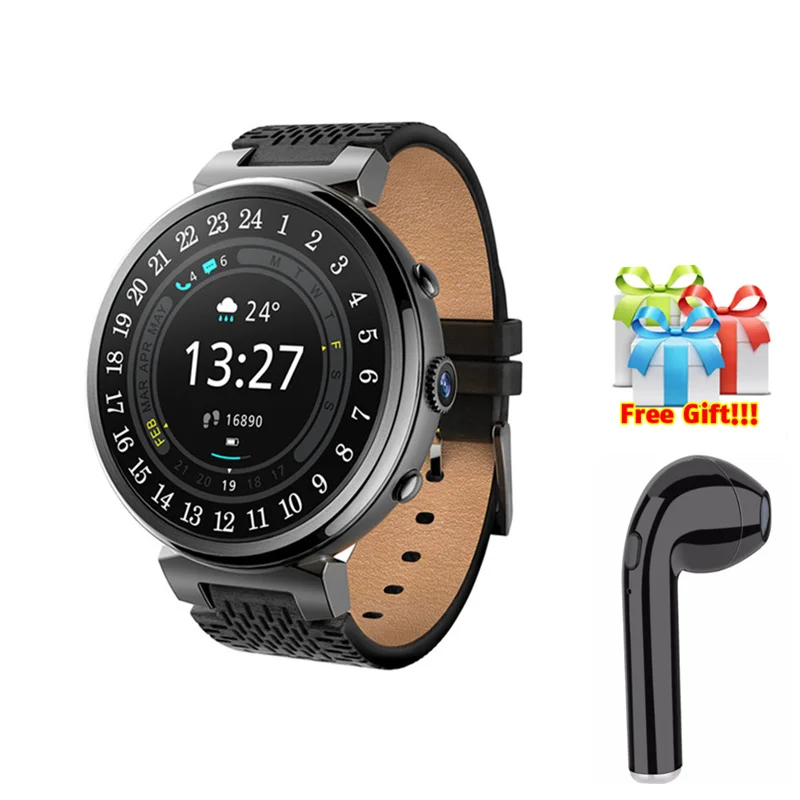 

Man smartwatch 2018 for Samsung watch S3 S4 16GB/ROM 2GB/RAM WIFI GPS support Google play G-Sensor weather for Iphone Xiaomi