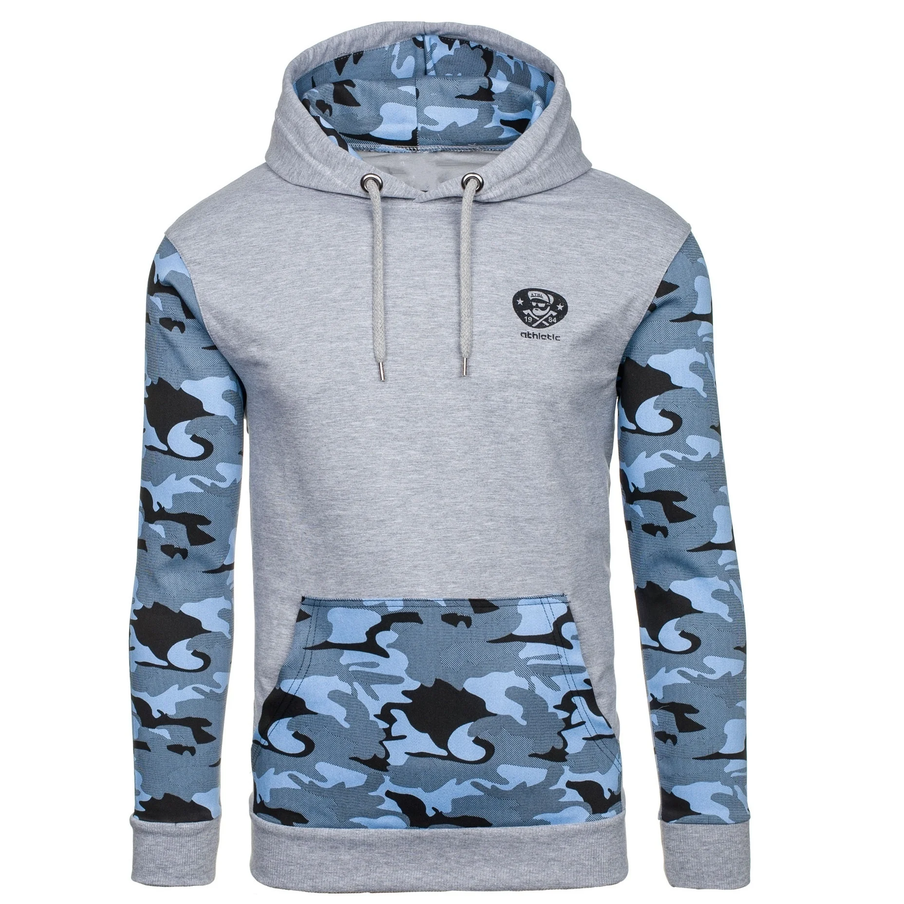 ZOGAA 2019  Mens Hoodies Casual Fashion Streetwear Stitching Camouflage Cotton Sweatshirts Men 4 Colors Size Plus S-5XL Hoodie