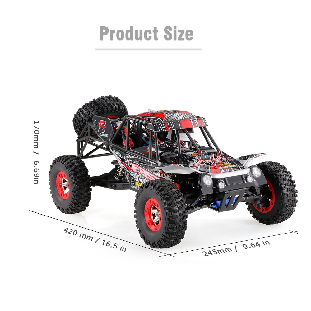 Wltoys 12428C RC Car 112 2.4G 4WD 50kmh High Speed Electronic Toy Brushed Off-Road Crawler Vehicle Remote Radio Control RTR (2)