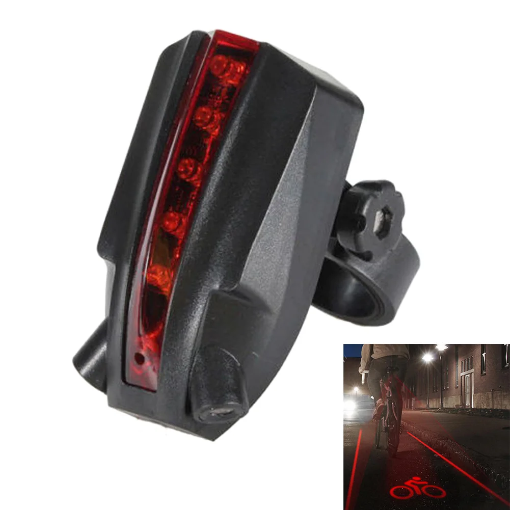 Outdoor Cycling Bike 2 Projector Red Lamp Beam LED Rear Taillight Night