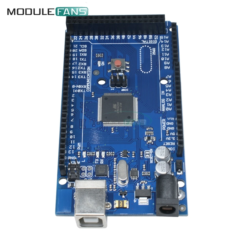 MEGA2560 Мега 2560 R3 ATMEGA16U2 ATMEGA2560 ATMEGA2560-16AU доска для Arduinio кабель USB 5V Заменить ATMega8U2