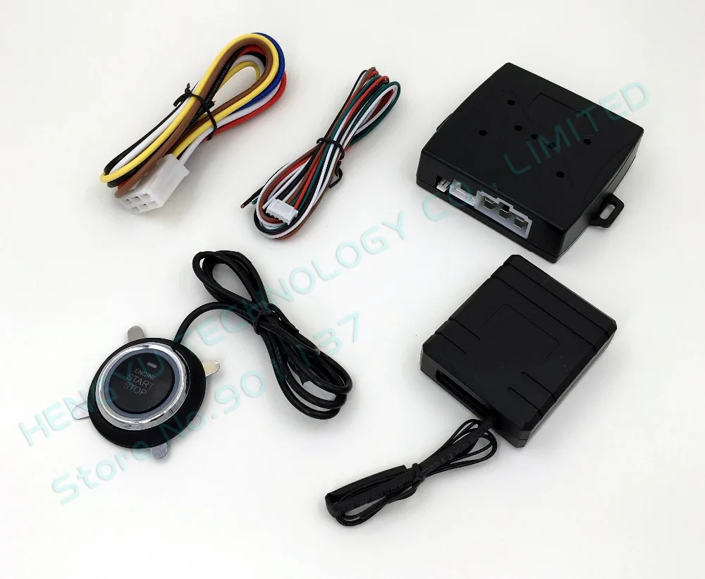 

start engine system push button start stop button keyless go with start-stop button car alarm remote engine start FS-50,chip