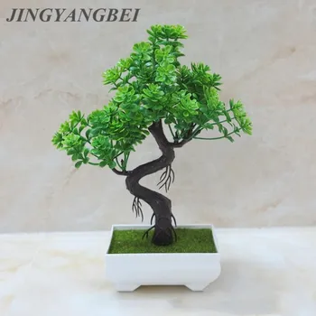 

Artificial Plastic flowers Welcome Song with Plastic vase set fake flower Decorative For Home Decoration indoor plants flowers