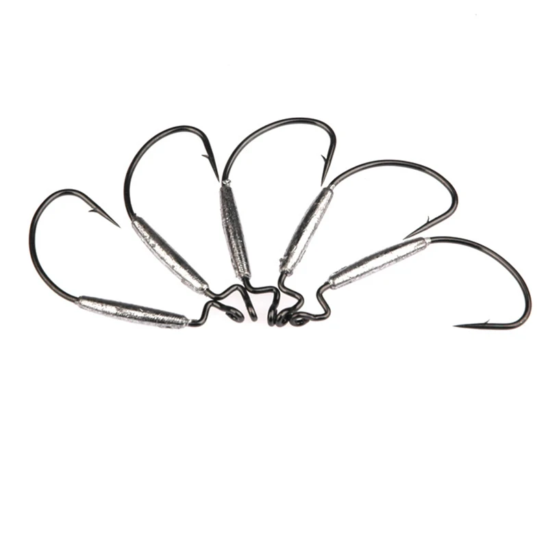 20pcs/set Barbed Lead Hook 3g/6g Overturned Fishing Hook High Carbon