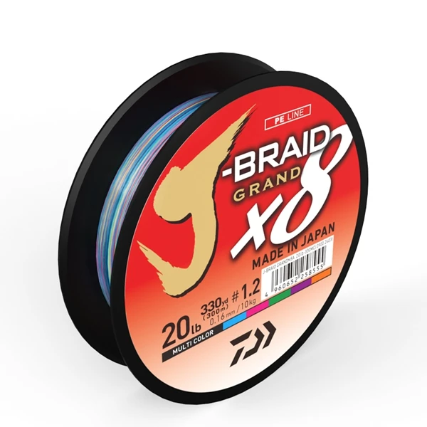 DAIWA J-BRAID GRAND 8 плетеная леска-Длина: 300 м, диаметр: 0,1-0,42 мм, размер: 14-100lb Япония PE плетеная леска J-Braid леска - Цвет: Multicolor