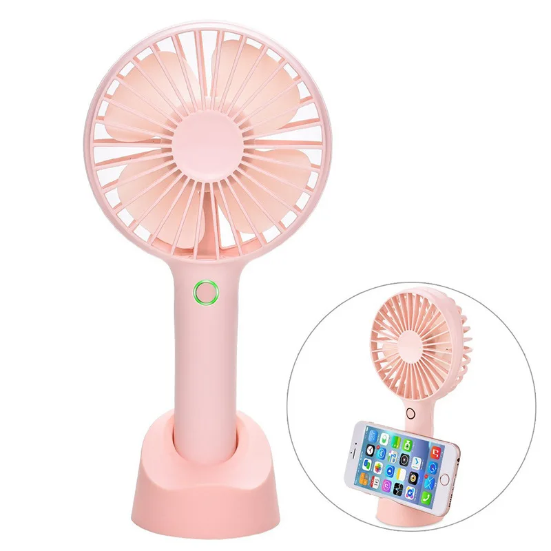 

2019 New 2000mh Portable USB Mini Handheld Fan Creative Mobile Phone Holder Stand Charging Handheld Fan Summer Advertising Gifts