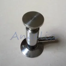 1/" Санитарно 316 нержавеющая сталь 50,5 мм OD Tri-Clamp клапан отбора проб PTFE уплотнение