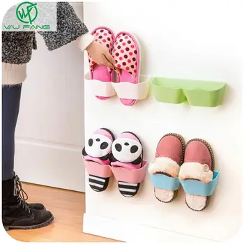 

25*7.5 CM Wall-Mounted Sticky Hanging Shoe Holder Hook Shelf Rack Organiser Accessories Storage Holder