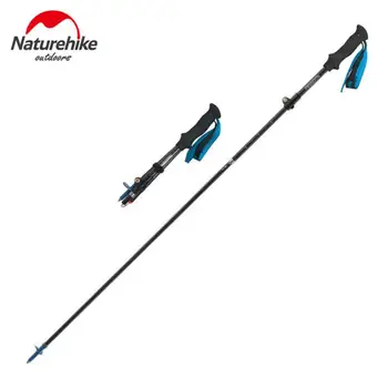 

Naturehike 1 Pcs Ultralight Folding Trekking Poles Walking Stick Collapsible Cane Adjustable Camping Hiking Stick NH18D010-Z