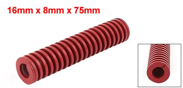 Uxcell Od 16 мм Id 8 мм катушка средней нагрузки штамповка прессформа для штамповки красная длинная 100 мм 25 мм 300 мм 70 мм 75 мм