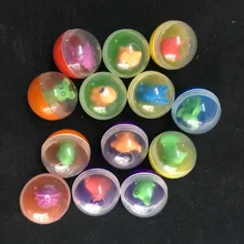 10 Pcs/lot Children Kids Babies Games Funny Plastic Toy Ball Animal In Shilly Egg Balls(China)